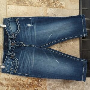 Jessica Simpson 30 Malibu Super Low Denim Jean Shorts Bermuda